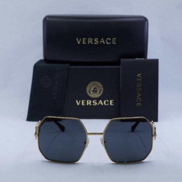 FINAL PRICE NEW VERSACE VE2248 100287 GOLD GREY SUNGLASSES main image 7
